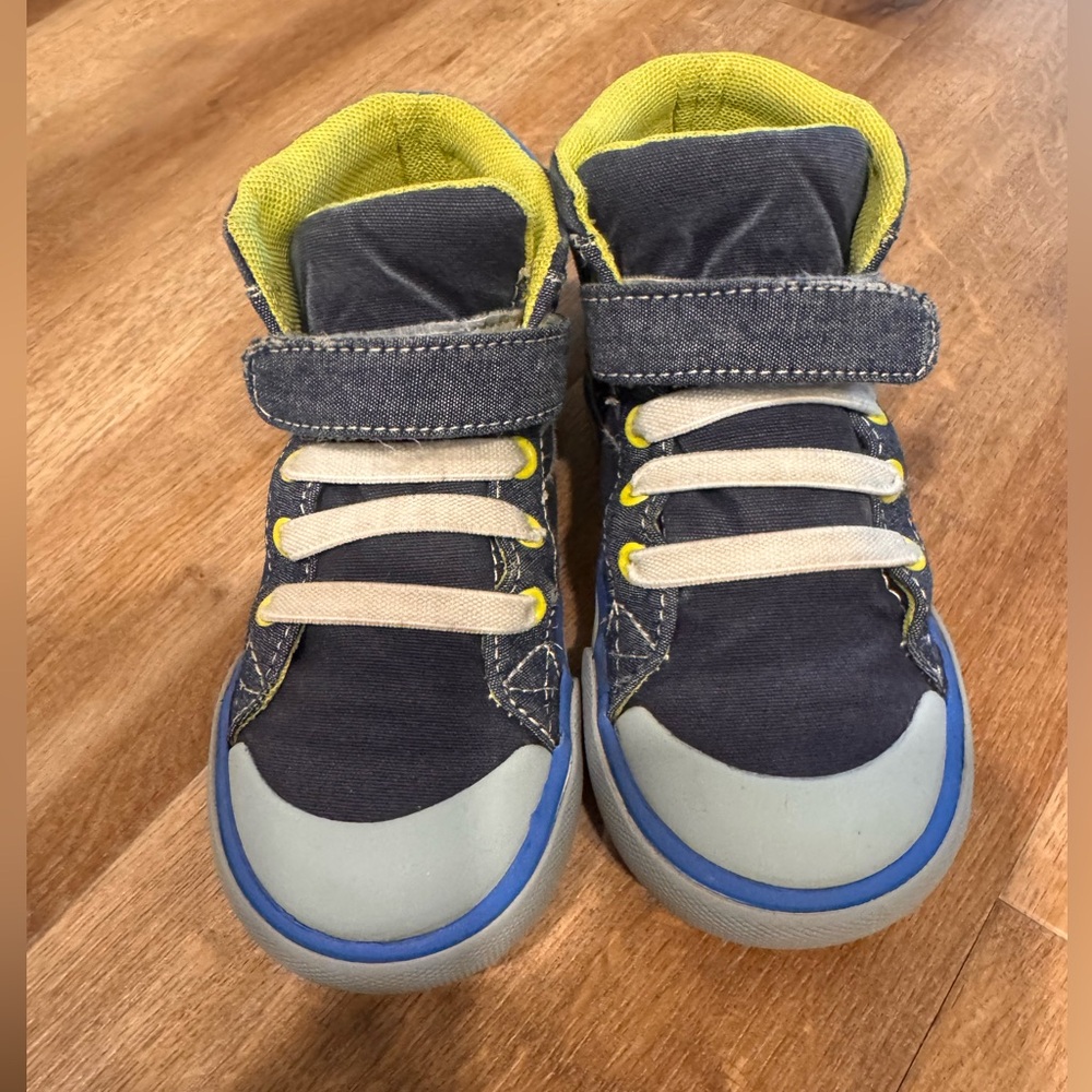 Kids Blue and Gray Sneakers